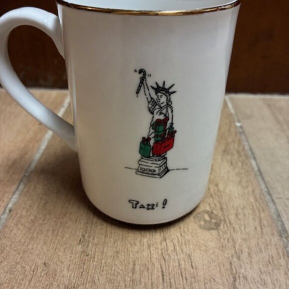 Set of 3 "Merry Masterpieces" by Dayton Hudson 24K gold trim on Porcelain mugs - Picture 2 of 10